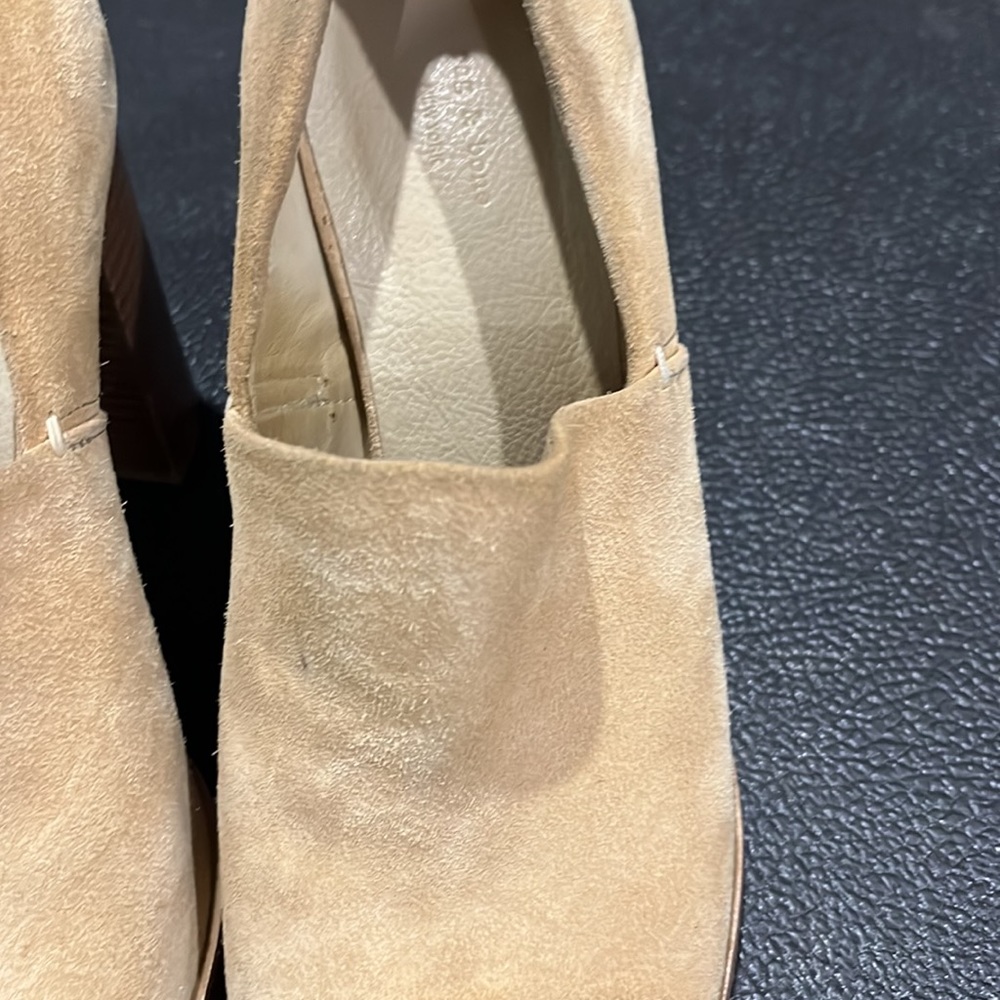 Rag And Bone Myra Suede Peep Toe Block Heels - image 3